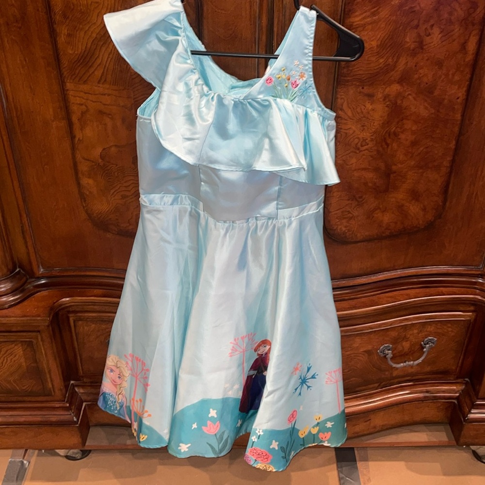 Disney Girls XL Blue Frozen Adaptive Dress